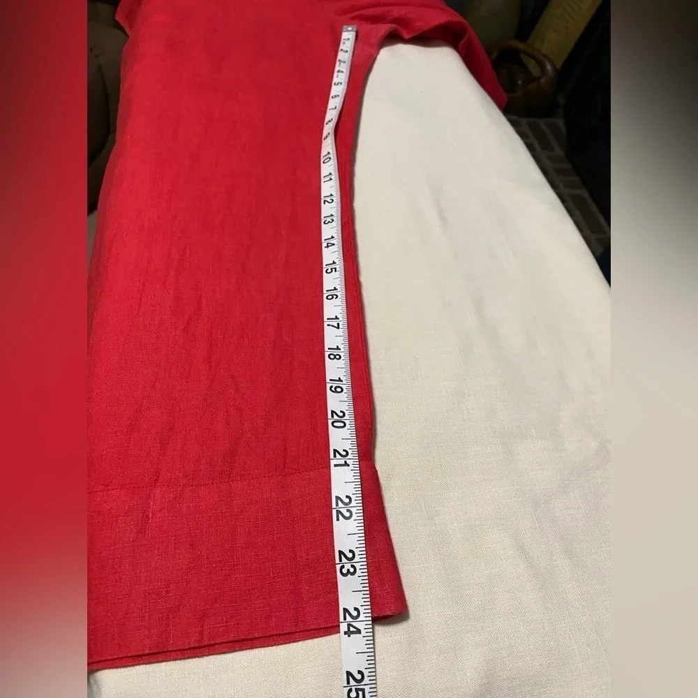 Everlane Red 100% Linen Jumper in Size 6.